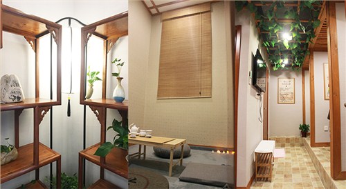 連鎖店裝修設(shè)計（元蒸道道家養(yǎng)身體驗館）